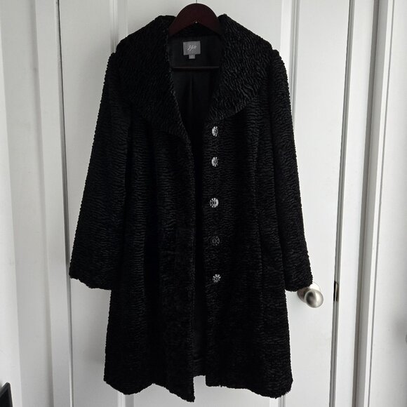 J. Jill Faux Fur Persian Lamb Coat - Picture 5 of 7